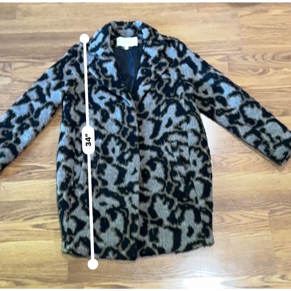 Veronica Beard Camille Leopard Print Cocoon Jacket Brown Chic Size 6 - Picture 6 of 14